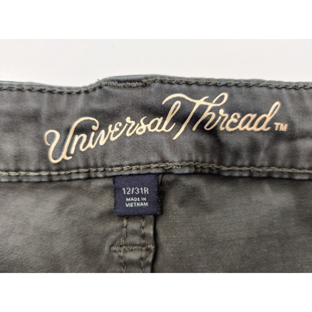 Universal Thread Women's Hi Rise Skinny Pants Charcoal Gray Button Fly Sz 12/31R - Picture 3 of 12